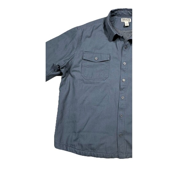 Duluth Trading Heavyweight Canvas Jacket Mens 3XL Fleece Lined Work Shirt Snap - Picture 11 of 12
